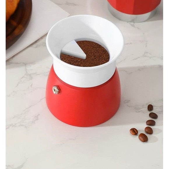 Coffee Tamper For Moka Pot Rotary Powder Dosing Ring‎ Coffee Distributor New - Picture 1 of 7
